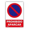 Señal pvc prohibido aparcar