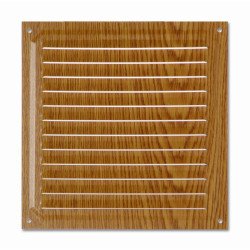 Rejilla de ventilacion 20x20 cm madera oscura