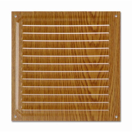 Rejilla de ventilacion 20x20 cm madera oscura