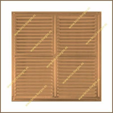 Rejilla de ventilacion 30x30 cm bronce