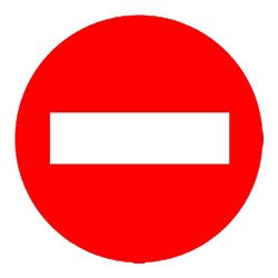 Señal pvc direccion prohibida