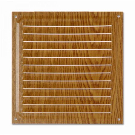 Rejilla de ventilacion 20x20 cm madera oscura