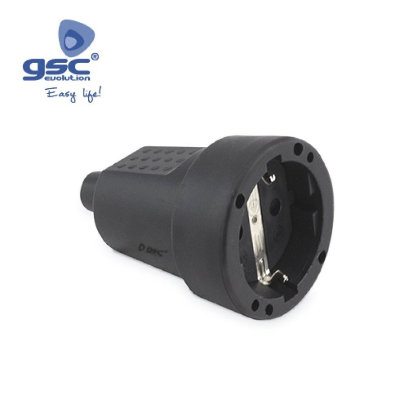 Base aerea schuko 16a negra