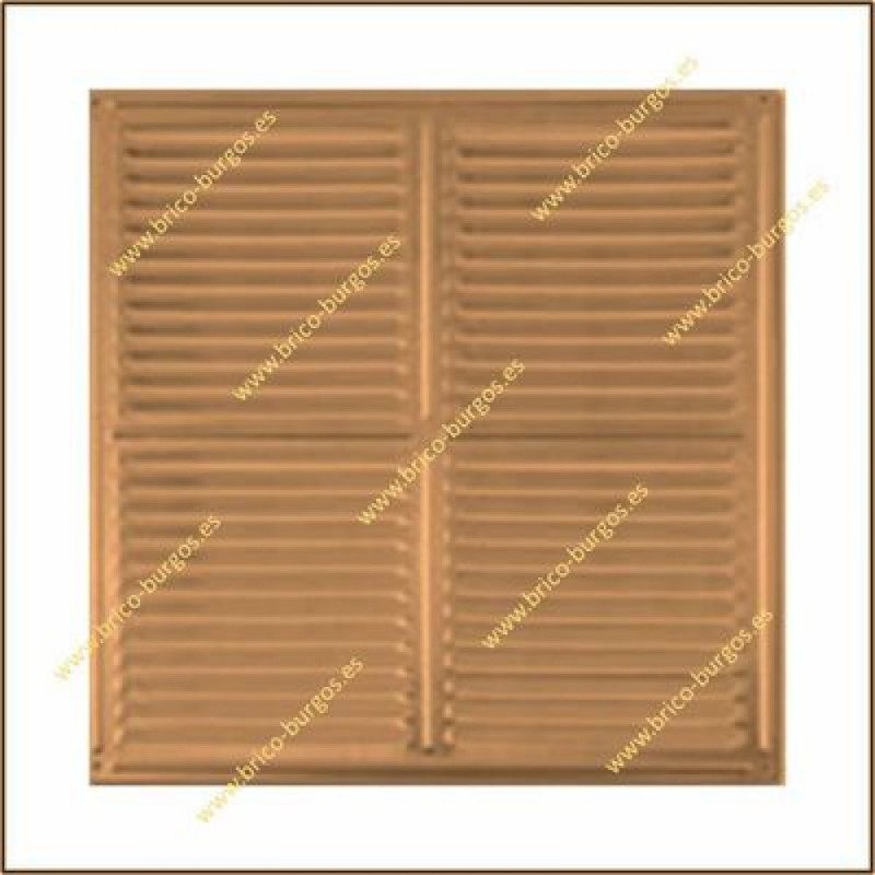 Rejilla de ventilacion 30x30 cm bronce