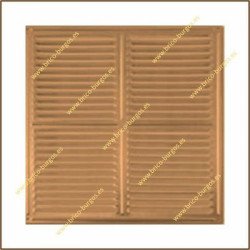 Rejilla de ventilacion 30x30 cm bronce