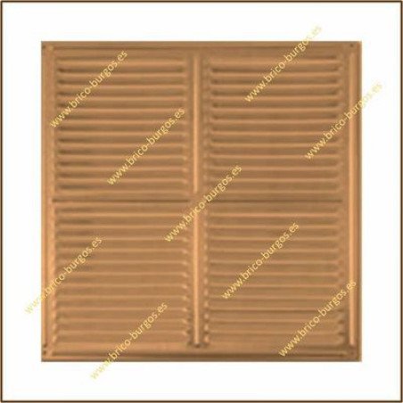 Rejilla de ventilacion 30x30 cm bronce