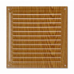 Rejilla de ventilacion 20x20 cm madera oscura