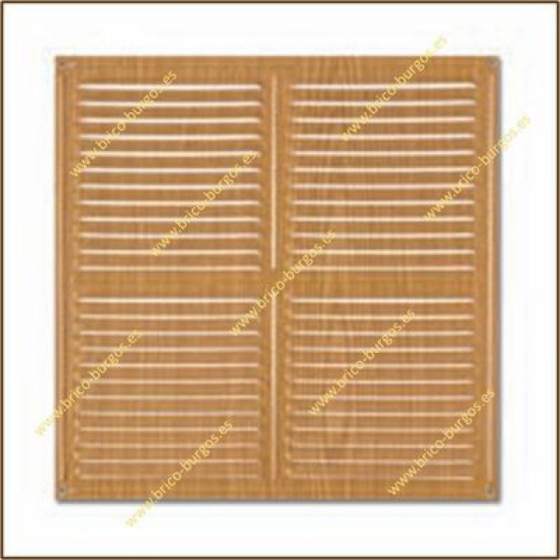 Rejilla de ventilacion 30x30 cm madera clara