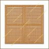 Rejilla de ventilacion 30x30 cm madera clara
