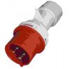 Clavija cetac 4p-3p+t- 32a ip44 roja
