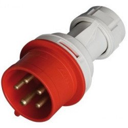 Clavija cetac 5p-3p+n+t- 32a ip44 roja