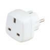 Clavija adaptador reino unido a europea 13a 250v max. 2200w