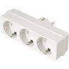 Base enchufable triple e.schuko / s.schukos