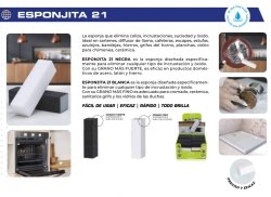 Esponjita limpieza fino -blanco-
