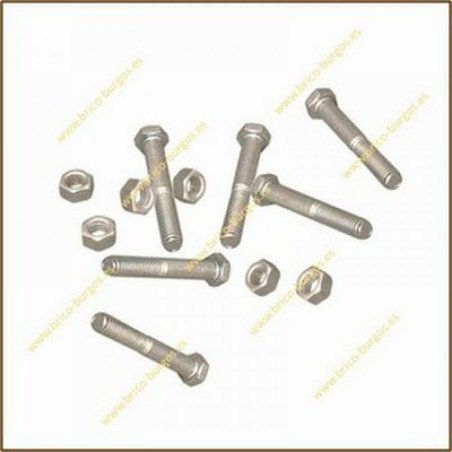 Blister tornillo m6x25 c/hex c/tuerca -6 ud-