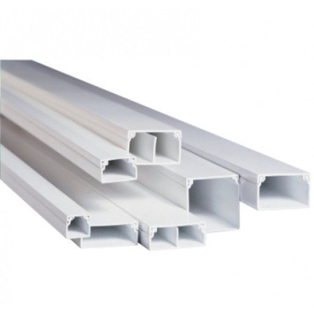 Mini-canaleta electr.8x12mmx2m cinta adhesiva pvc