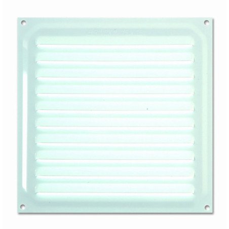 Rejilla de ventilacion 15x15 cm lacado blanco