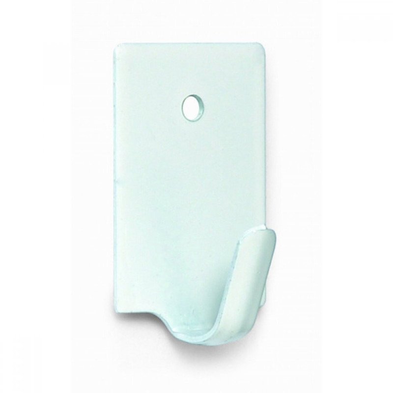 Percha adhesiva mini lacado blanco