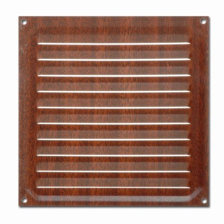 Rejilla de ventilacion 15x15 cm madera oscura