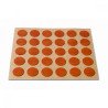 Embellecedor cubre-tornillos adhesivo ø 13 mm -madera cerezo-