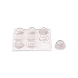 Gotas protectoras adhesivas ø16 mm alto 8 mm transparente