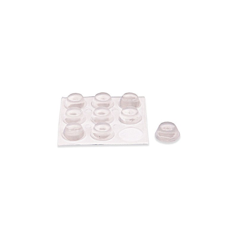 Gotas protectoras adhesivas ø16 mm alto 8 mm transparente