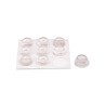 Gotas protectoras adhesivas ø16 mm alto 8 mm transparente