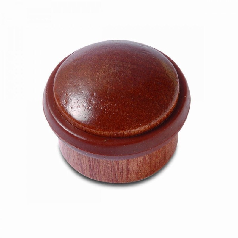 Tope para puertas con tornillo invisible madera cilindrico -sapeli-