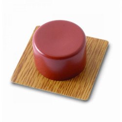 Tope para puertas adhesivo -parquet marron- -2 ud-