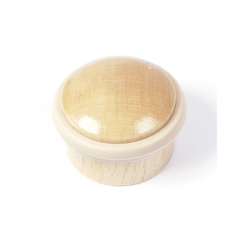 Tope para puertas adhesivo madera cilindrico -haya-