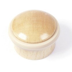Tope para puertas adhesivo madera cilindrico -haya-