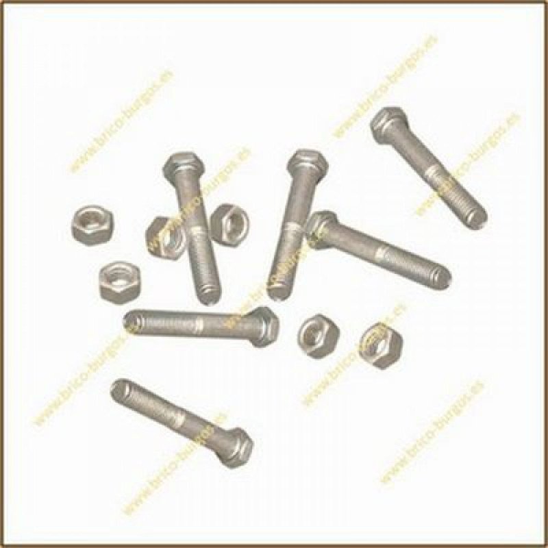 Blister tornillo m6x25 c/hex c/tuerca -6 ud-