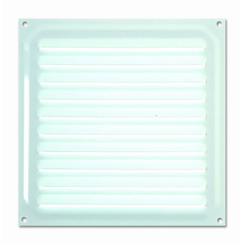 Rejilla de ventilacion 15x15 cm lacado blanco
