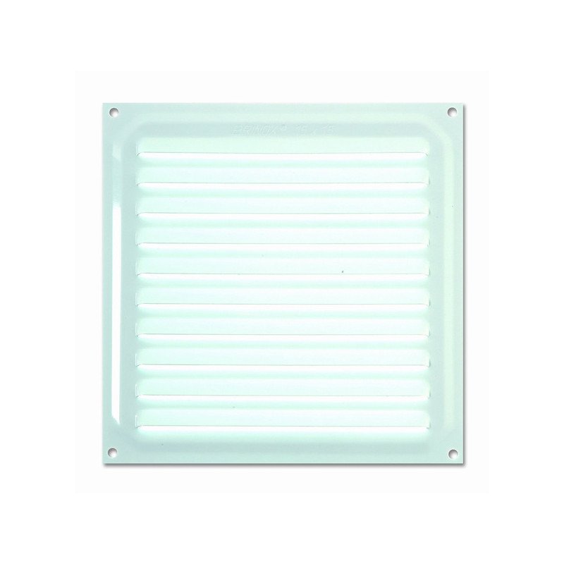 Rejilla de ventilacion 15x15 cm lacado blanco