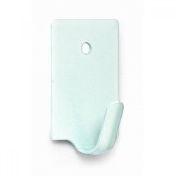 Percha adhesiva mini lacado blanco