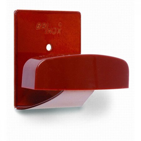 Percha adhesiva grande acero inox porcelana -2ud-