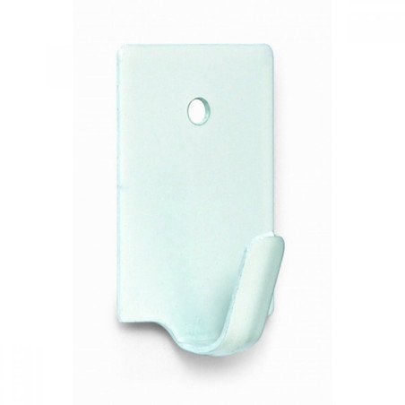 Percha adhesiva mini lacado blanco