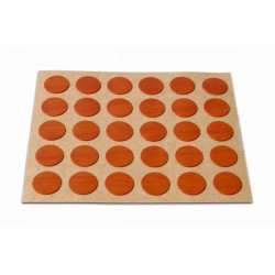 Embellecedor cubre-tornillos adhesivo ø 13 mm -madera cerezo-