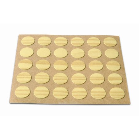 Embellecedor cubre-tornillos adhesivo ø 13 mm -madera pino-