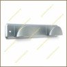 Perchero media luna 2 brazos inox cromado mate