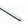 Burlete curvado 82 cm pelo 13 mm adhesivo blanco