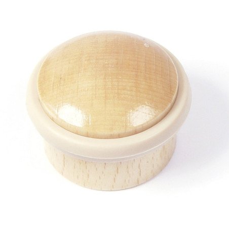 Tope para puertas adhesivo madera cilindrico -haya-