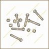 Blister tornillo m6x25 c/hex c/tuerca -6 ud-