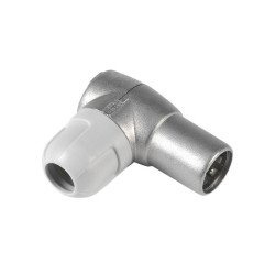 Conector tv 9.5mm acodado macho