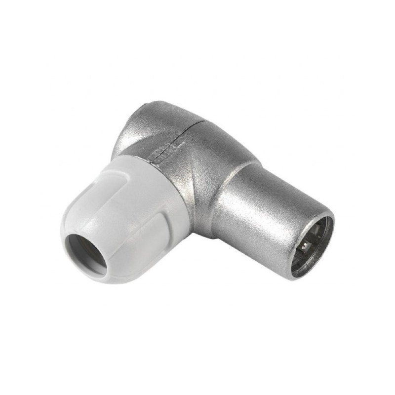 Conector tv 9.5mm acodado macho