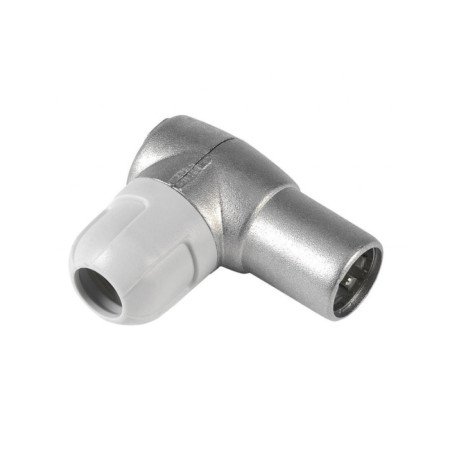 Conector tv 9.5mm acodado macho