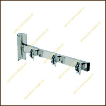 Tendedero 3 poleas inox