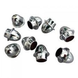 Terminal barra cortina acabado oro