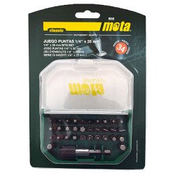 Juego puntas atornillar 1/4" x 25mm -33 pzas.-