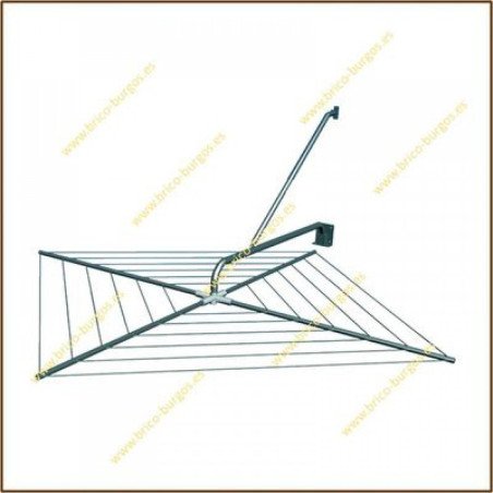 Tendedero volador 1 brazo acero inox